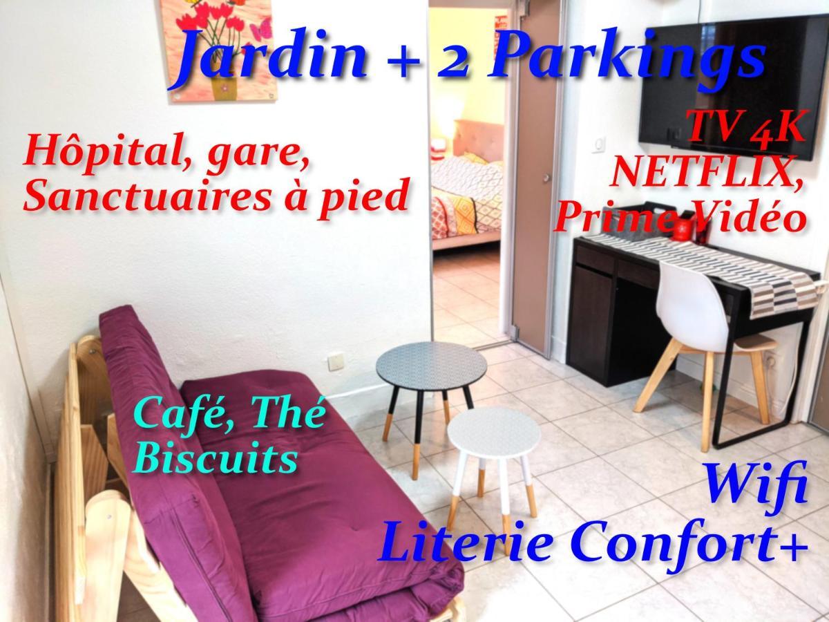 Au Petit Marcadal **sanctuaires, hôpital, gare** Apartment Lourdes Bagian luar foto